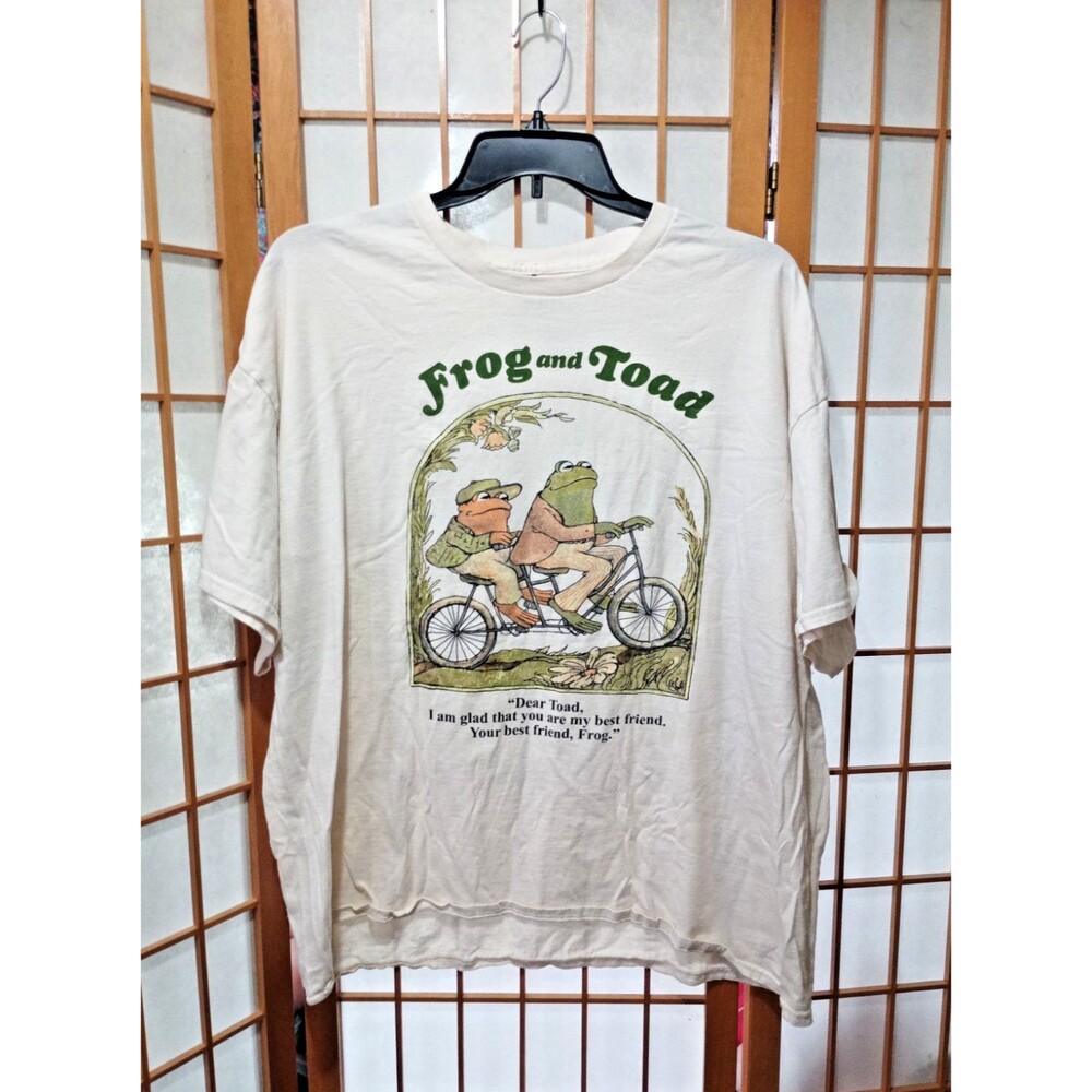 Frog and Toad Together T Shirt 3XL Arnold Lobel Best Friends Bicycle Book Tee